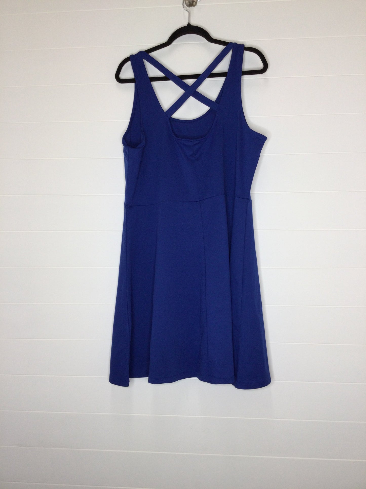 Blue Dress Casual Midi H&m, Size Xl