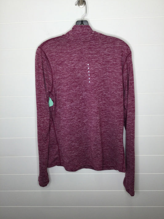 Athletic Top Long Sleeve Collar By Nike Apparel  Size: M