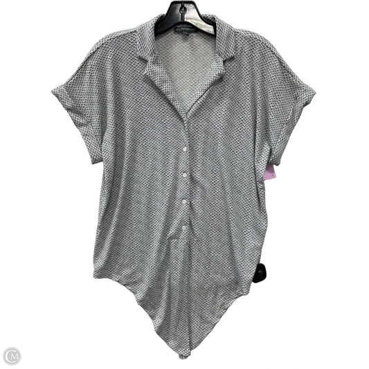 Top Short Sleeve By Adrianna Papell In White, Size: S