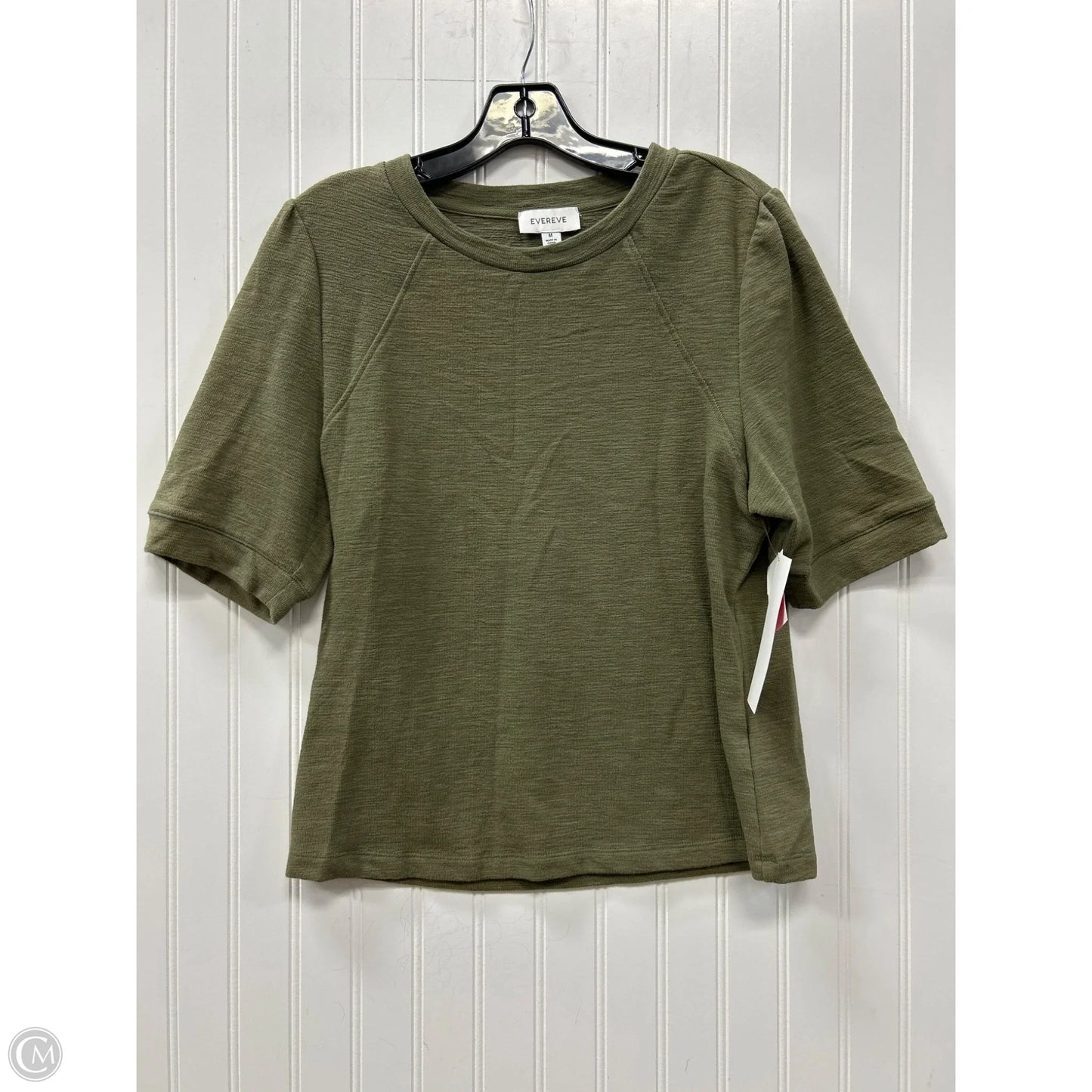 Top Short Sleeve By Evereve In Green, Size: M