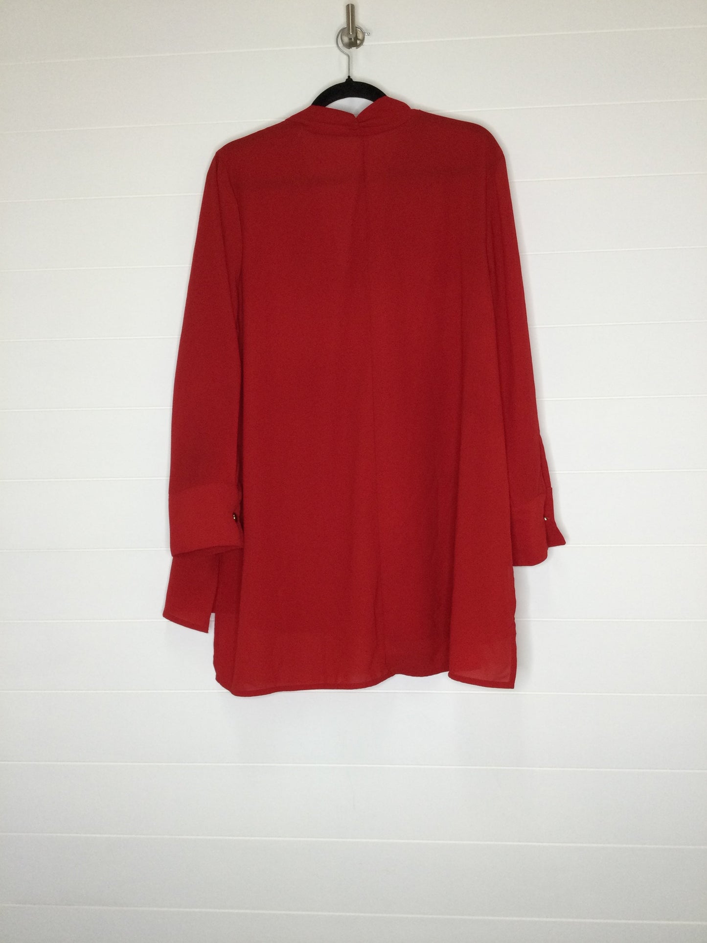 Red Tunic Long Sleeve Terra & Sky, Size 1x