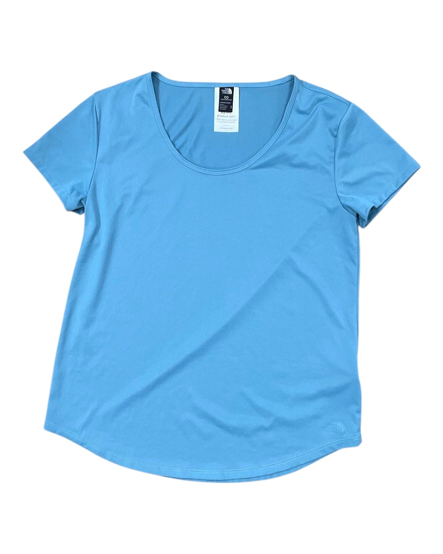 Athletic Top Ss By The North Face In Teal, Size:M
