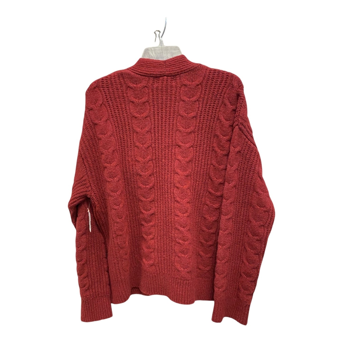 Sweater Cardigan By Universal Thread In Red, Size:M