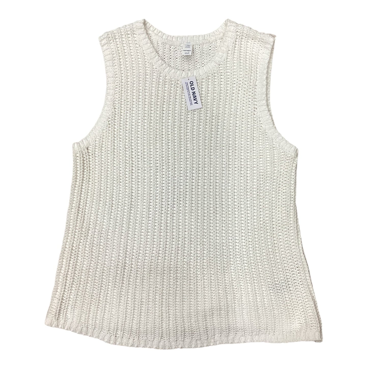 Vest Sweater By Old Navy In White, Size:L