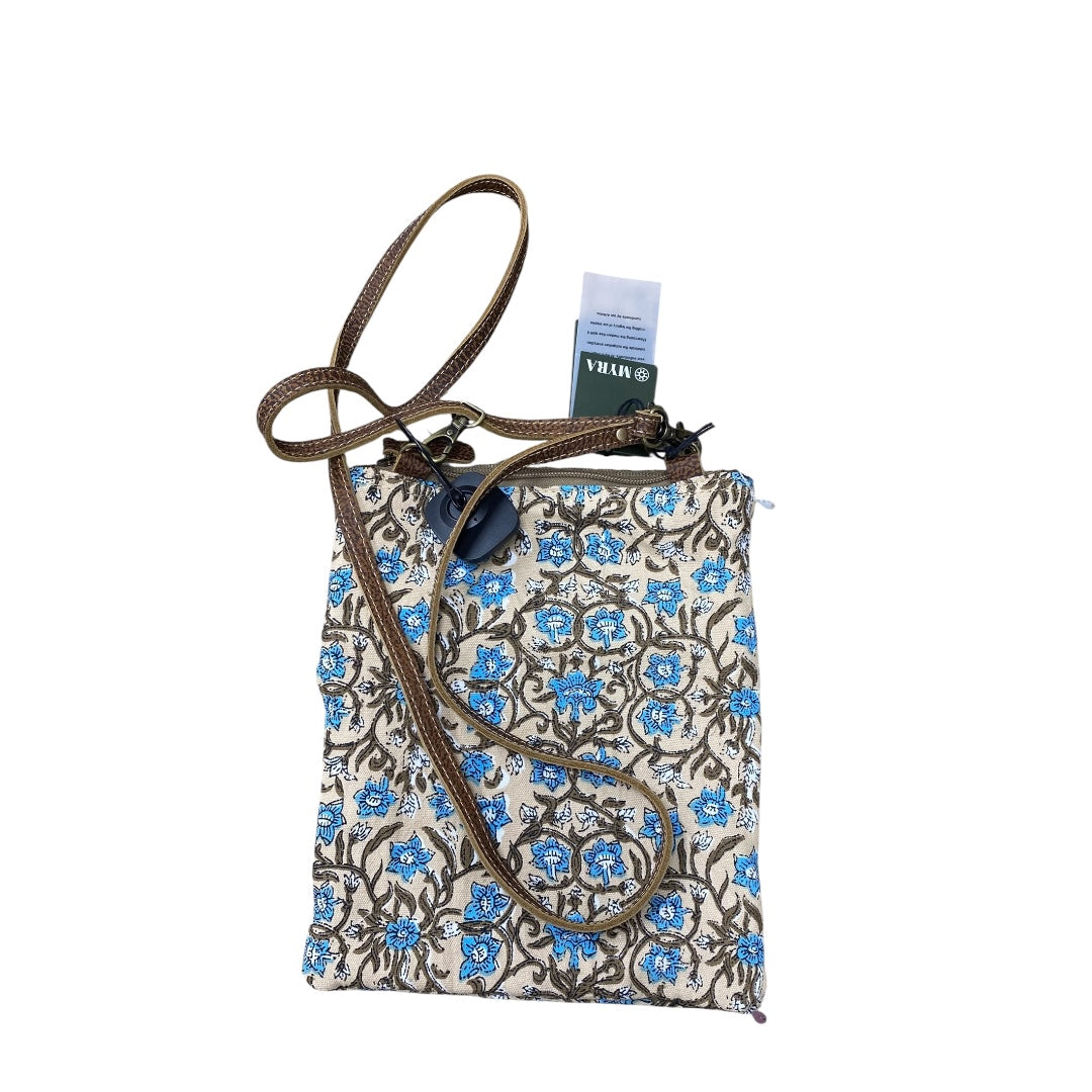 Handbag By Myra In Floral Print, Size:Small