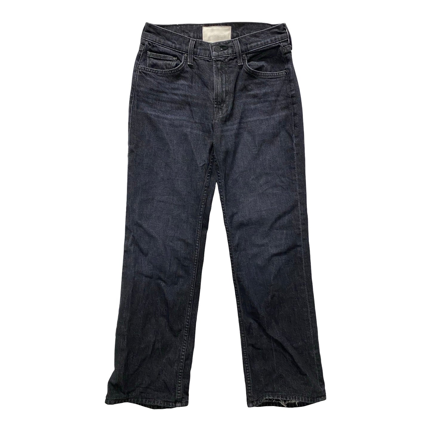 Jeans Boyfriend By Mother In Black Denim, Size:0