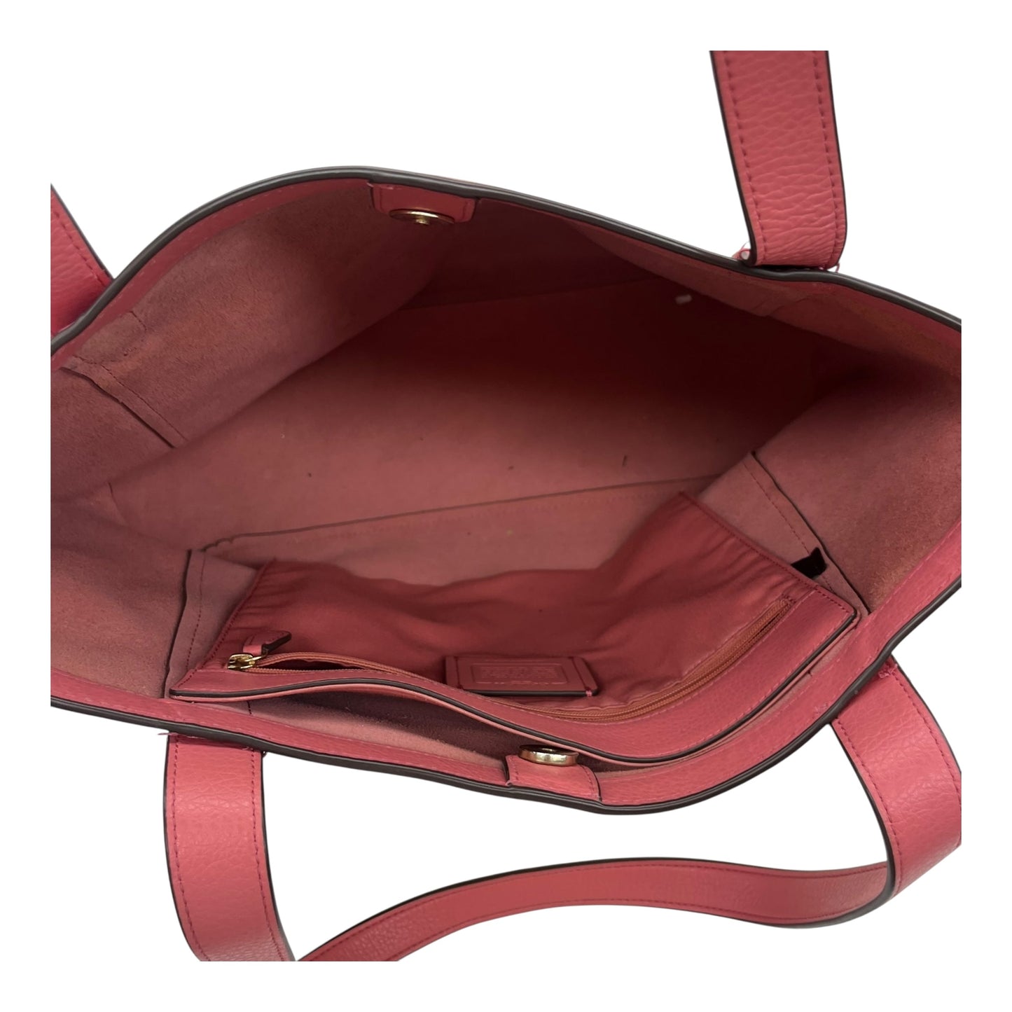 Handbag Designer By Coach In Peach, Size:Medium