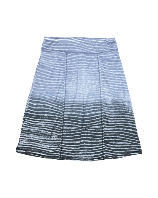 Skirt Midi By Aventura In Blue & Grey, Size:M