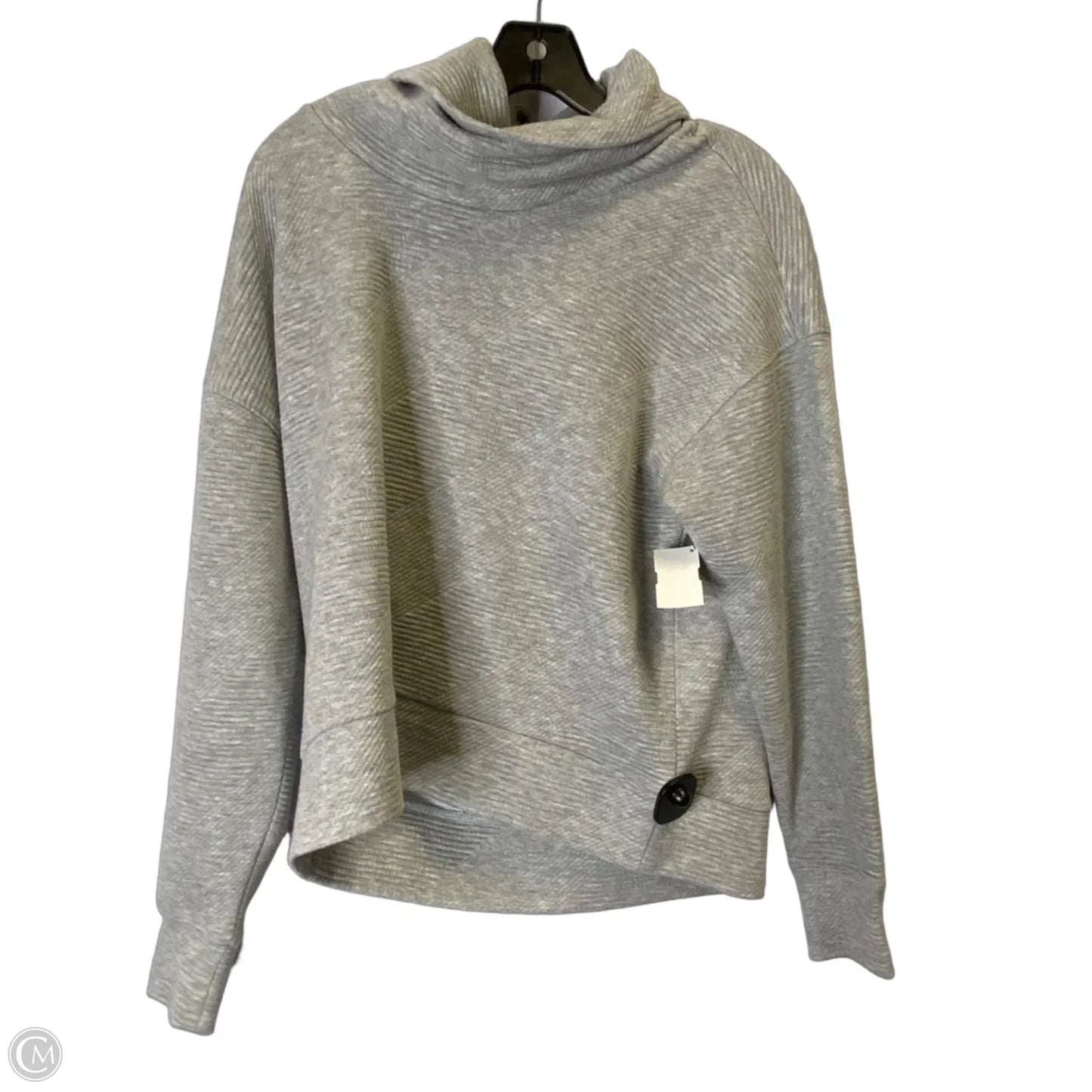 Sweatshirt Collar By Balance Collection In Grey, Size: S