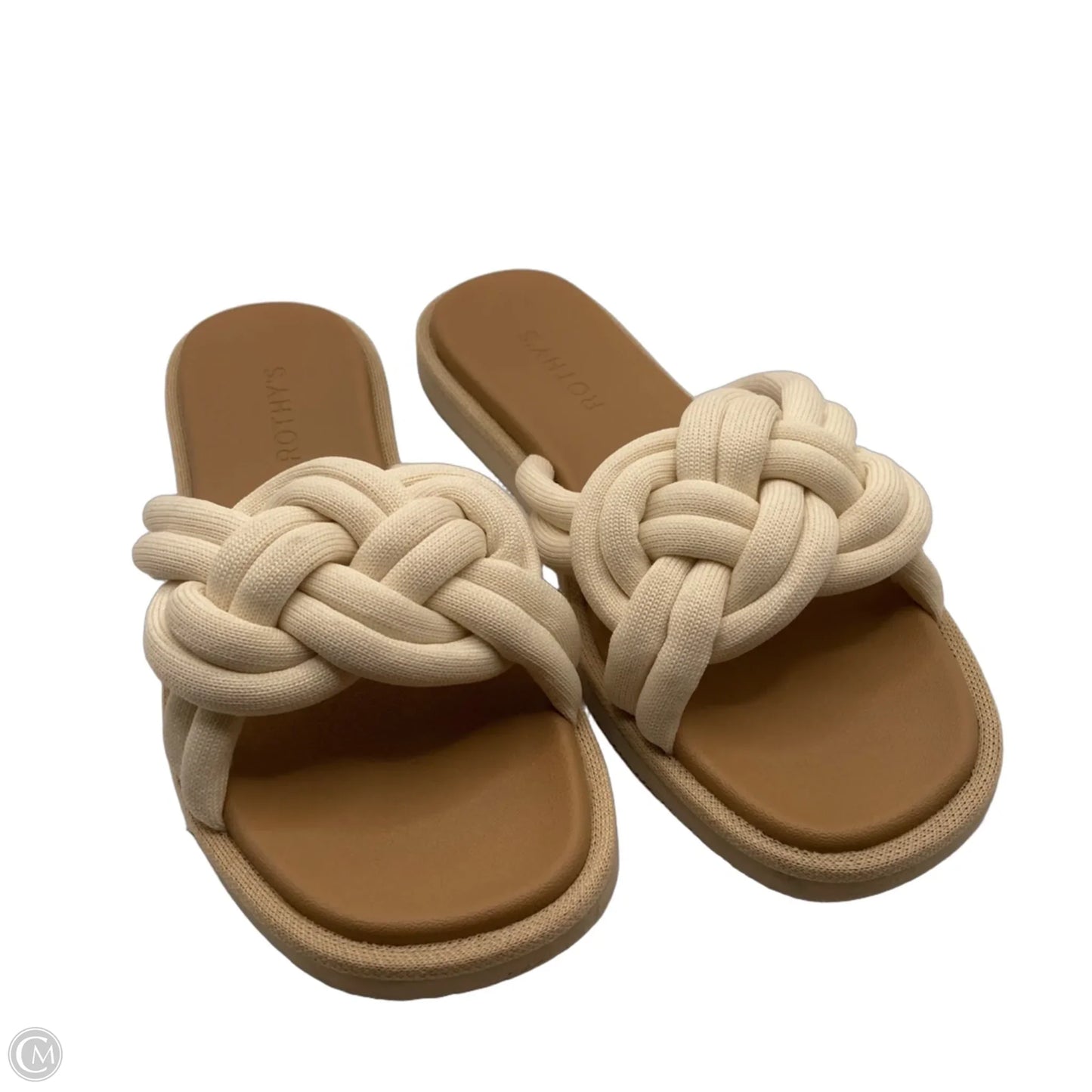 Sandals Flats By Rothys In Cream, Size: 8