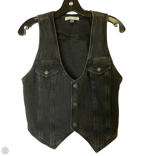 Vest Other By American Eagle In Black Denim, Size: M
