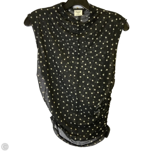 Blouse Sleeveless By Abercrombie And Fitch In Black, Size: M