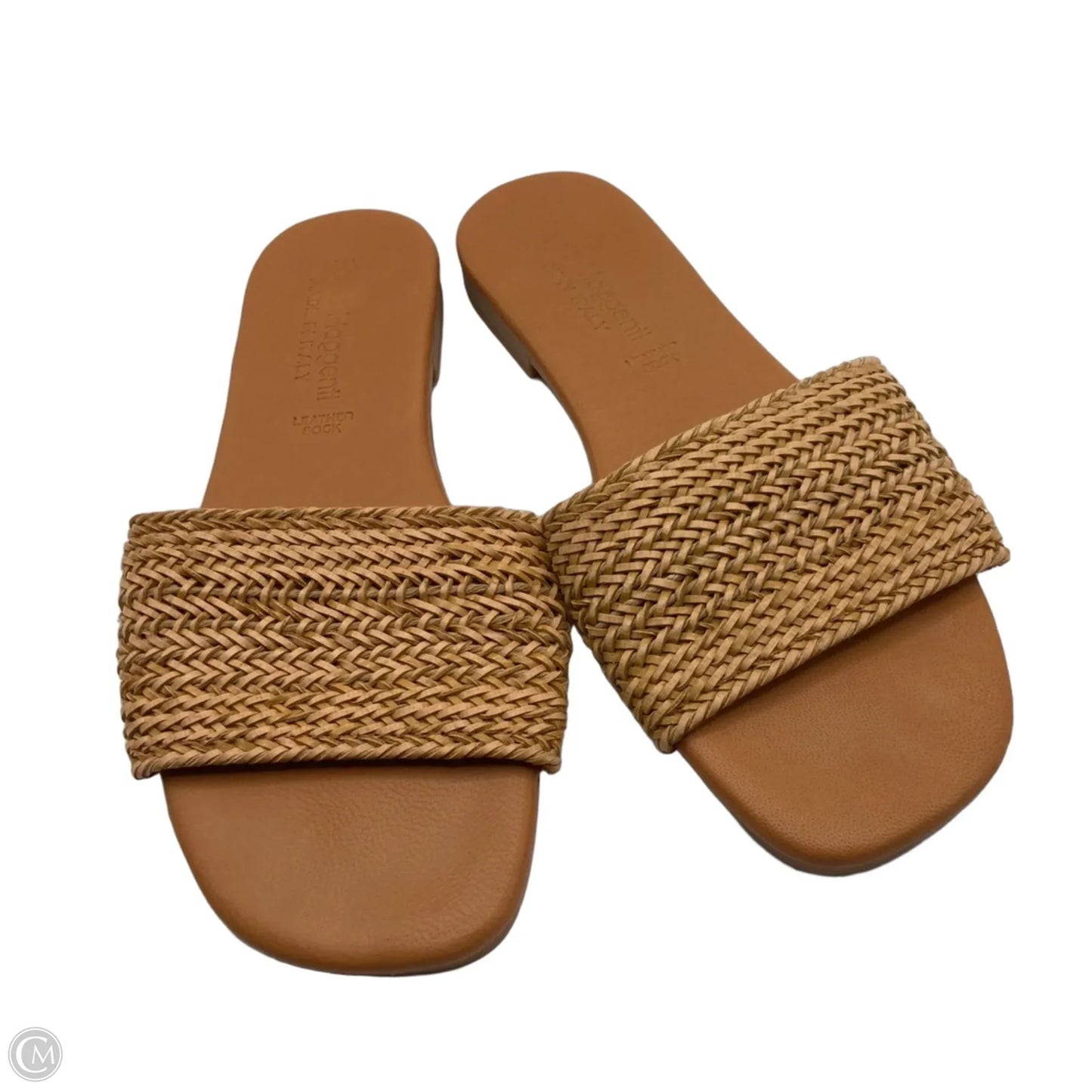 Sandals Flats By Clothes Mentor In Brown, Size: 6.5