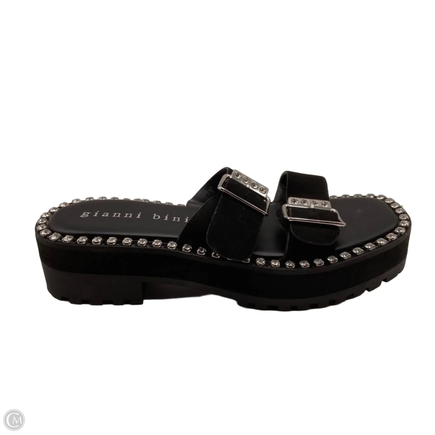 Sandals Heels Platform By Gianni Bini In Black, Size: 8.5