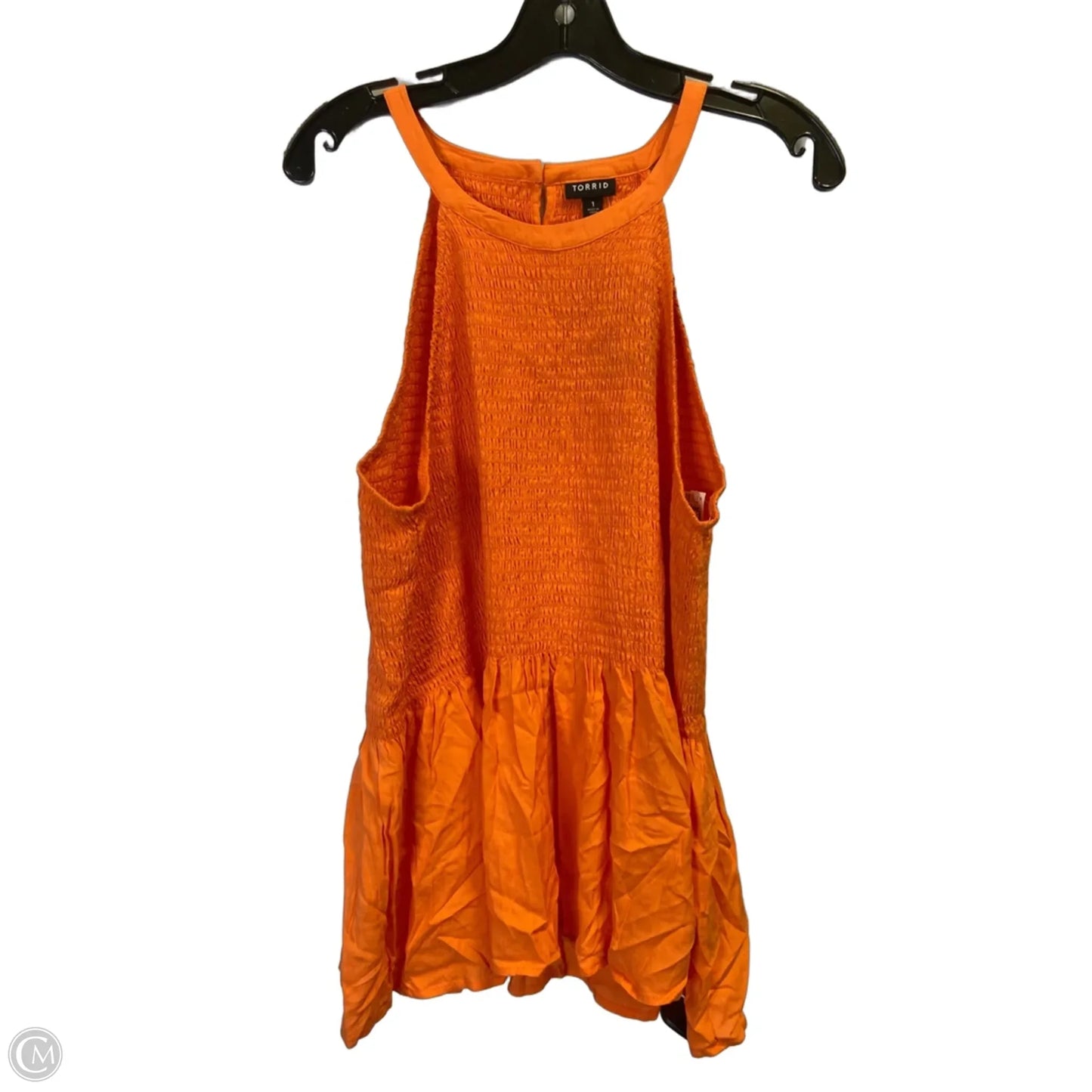 Top Sleeveless By Torrid In Orange, Size: 1x