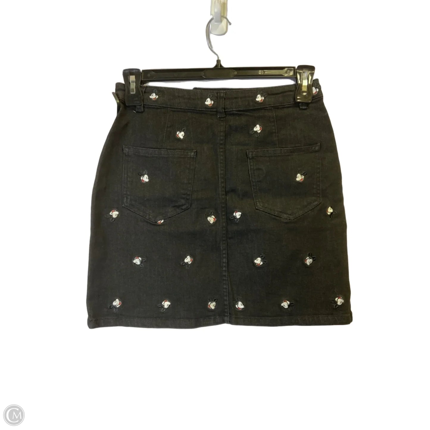 Skirt Mini & Short By Disney In Black Denim, Size: 8