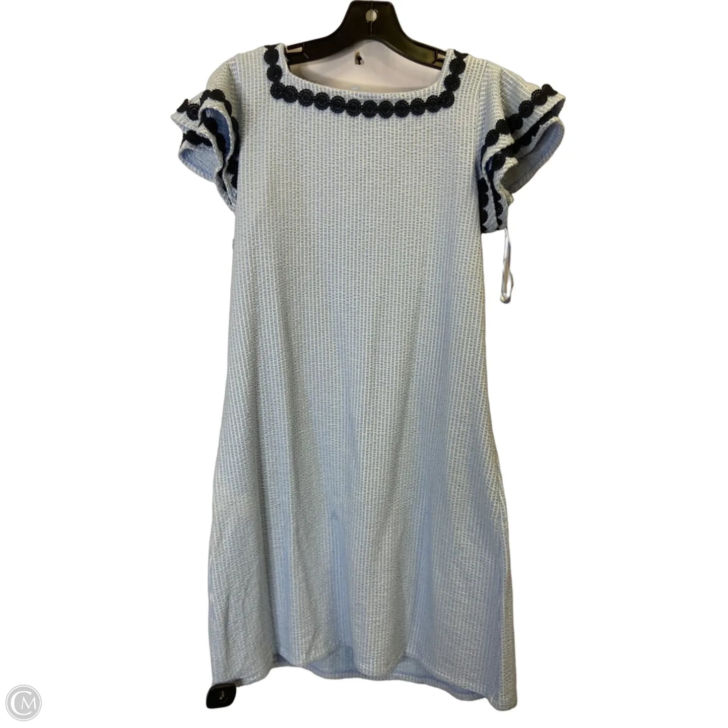 Dress Casual Midi By Charter Club In Blue, Size: S