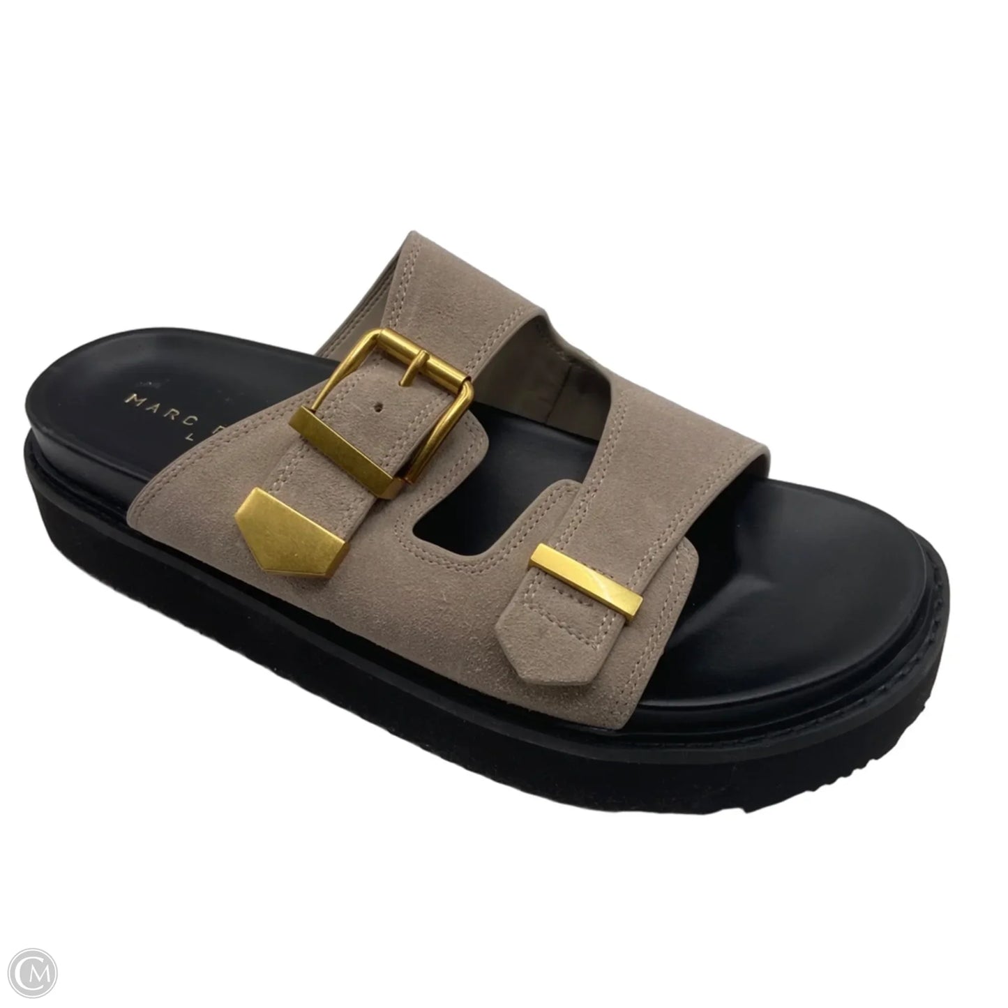 Sandals Heels Platform By Marc Fisher In Grey, Size: 9