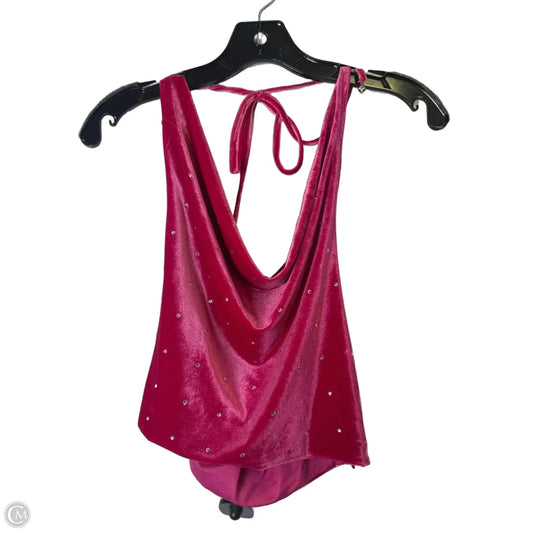 Top Sleeveless By Do + Be In Pink, Size: M