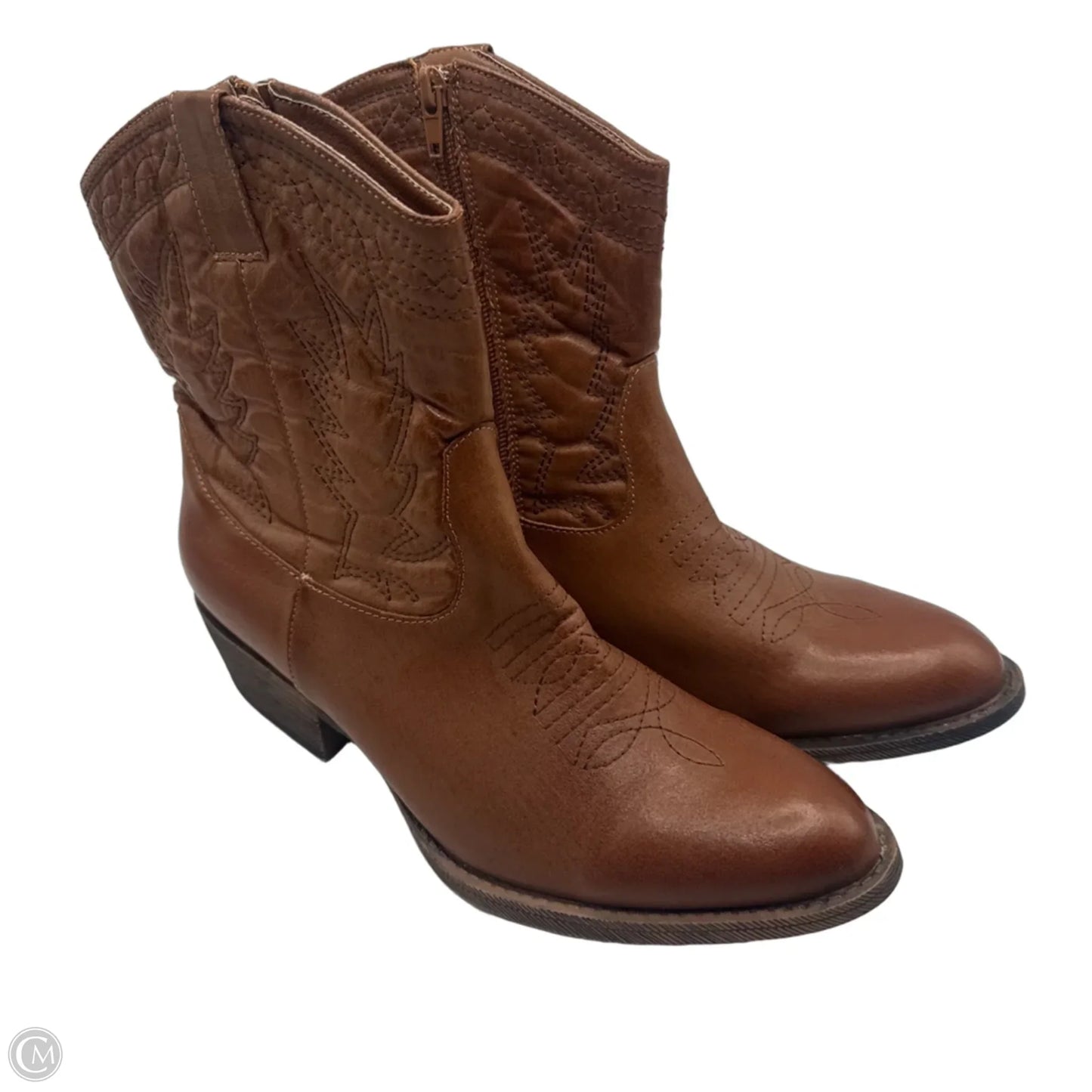 Boots Western By Clothes Mentor In Brown, Size: 10