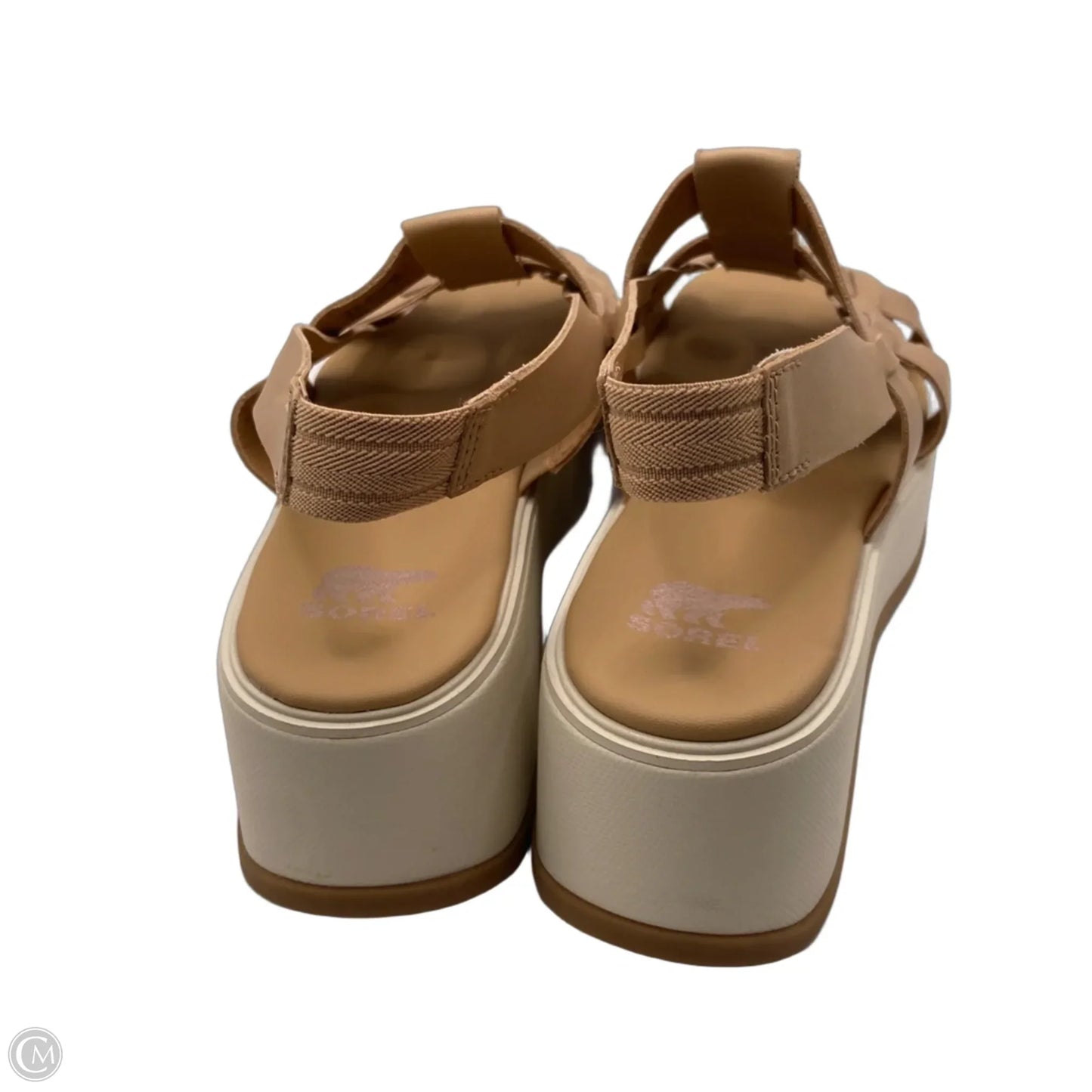 Sandals Heels Platform By Sorel In Cream, Size: 8.5