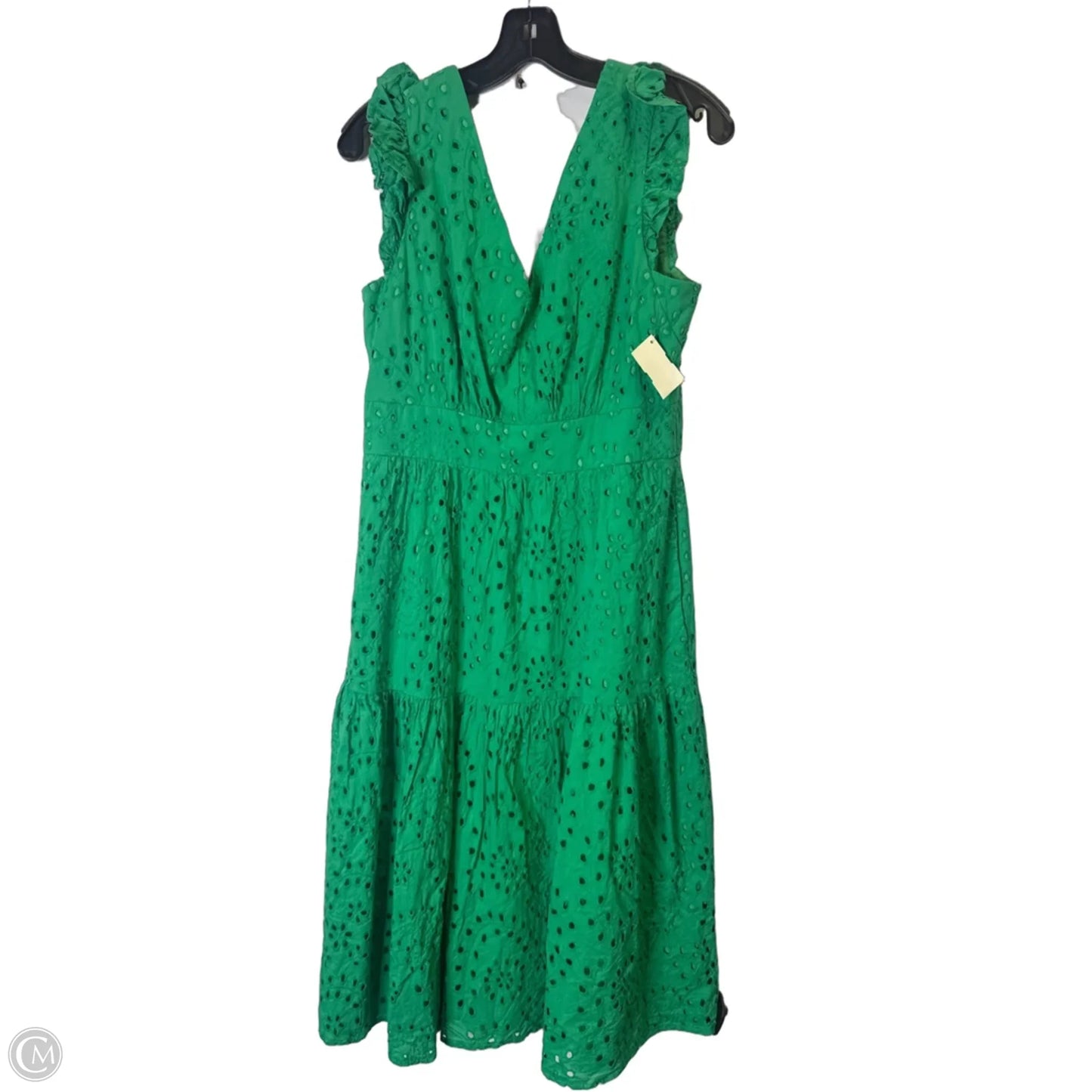 Dress Casual Midi By Maggy London In Green, Size: 10
