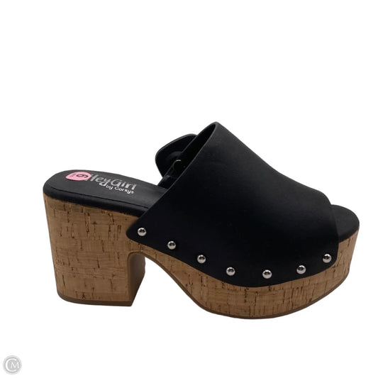 Shoes Heels Block By Corkys In Black, Size: 9