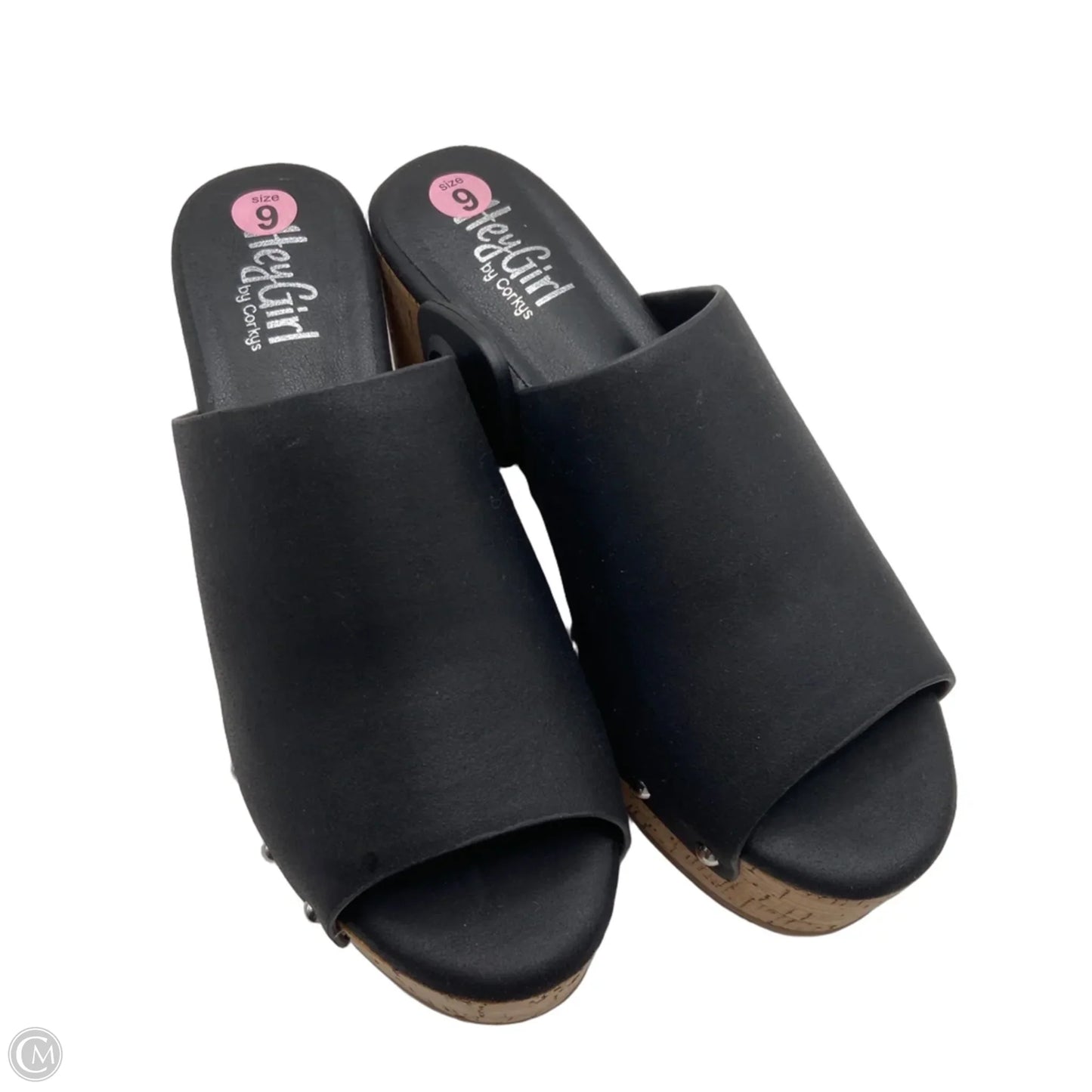 Shoes Heels Block By Corkys In Black, Size: 9