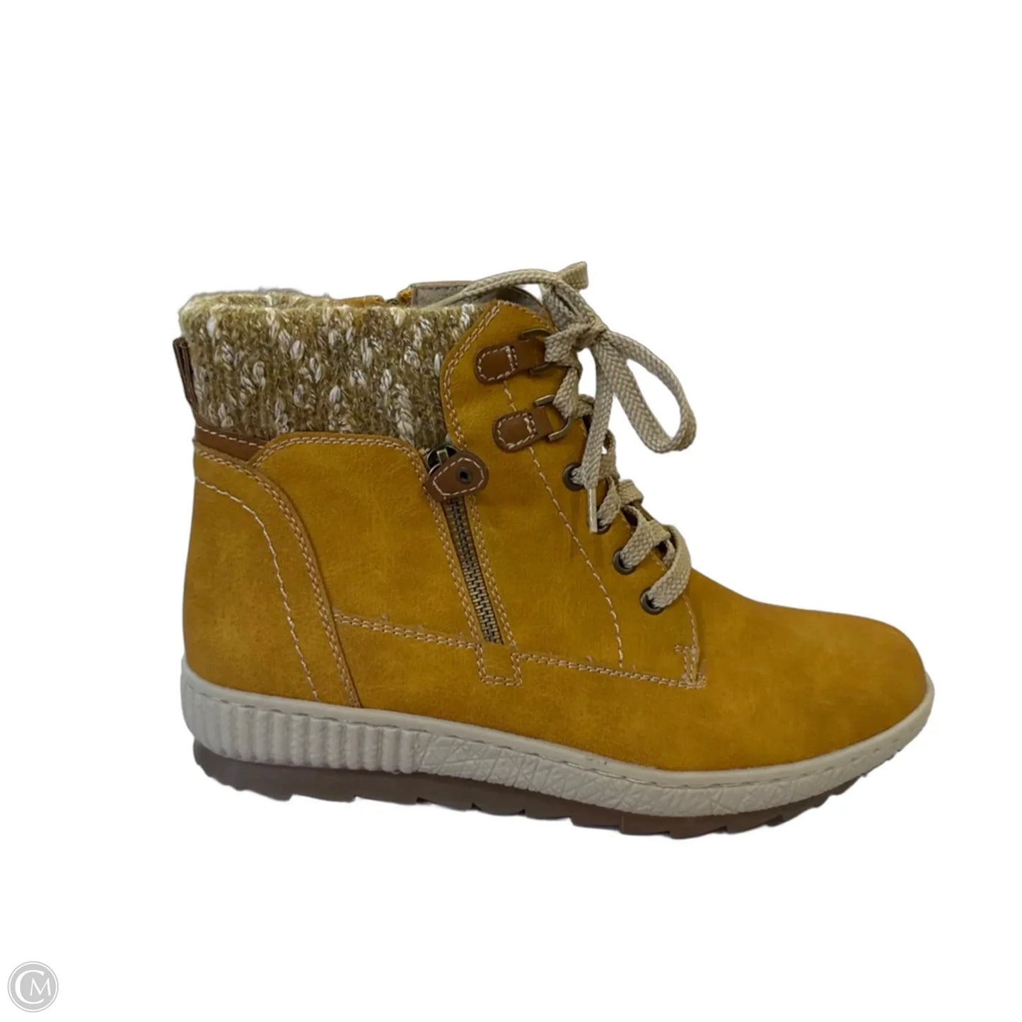 Boots Combat By Spring Step In Yellow, Size: 10