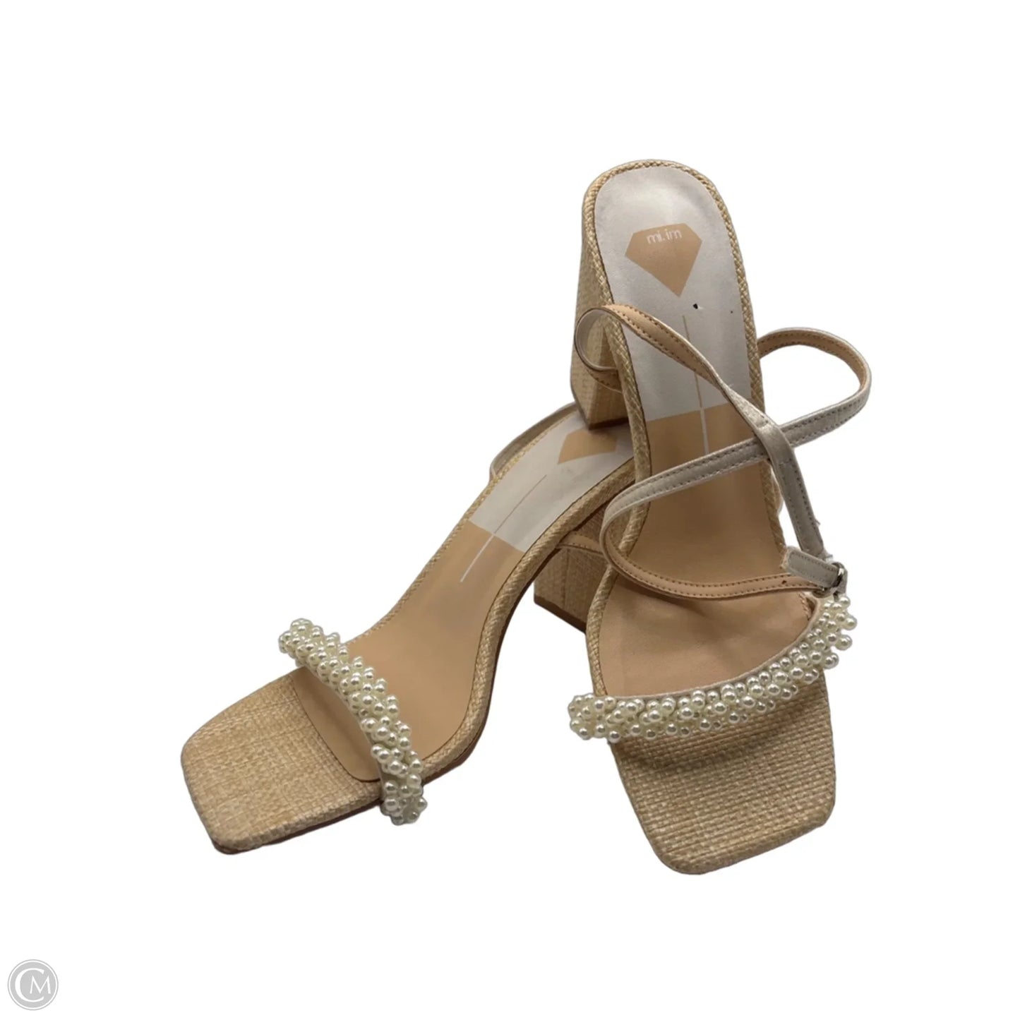 Shoes Heels Block By Clothes Mentor In Cream, Size: 10