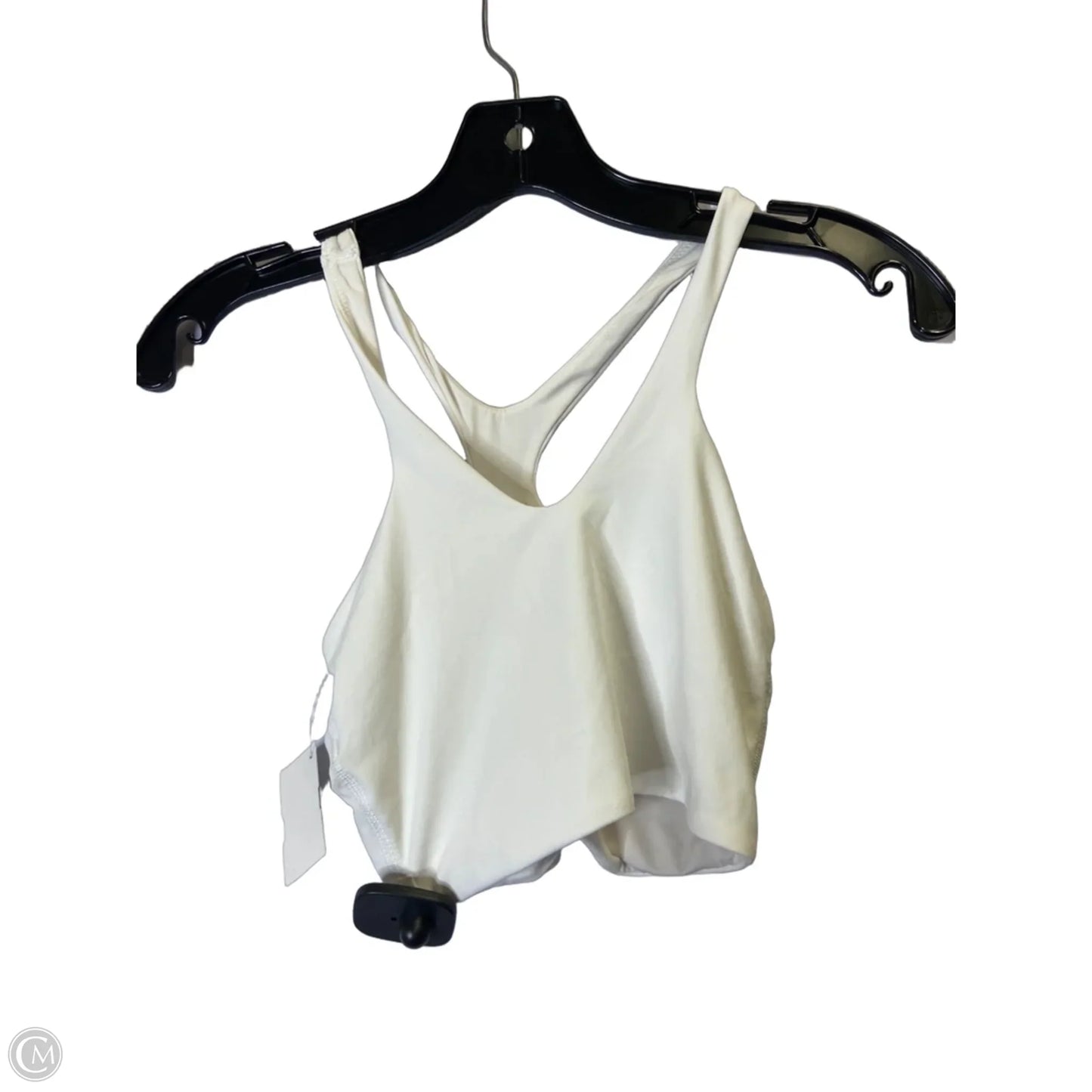 Athletic Bra By Lululemon In White, Size: Xxs