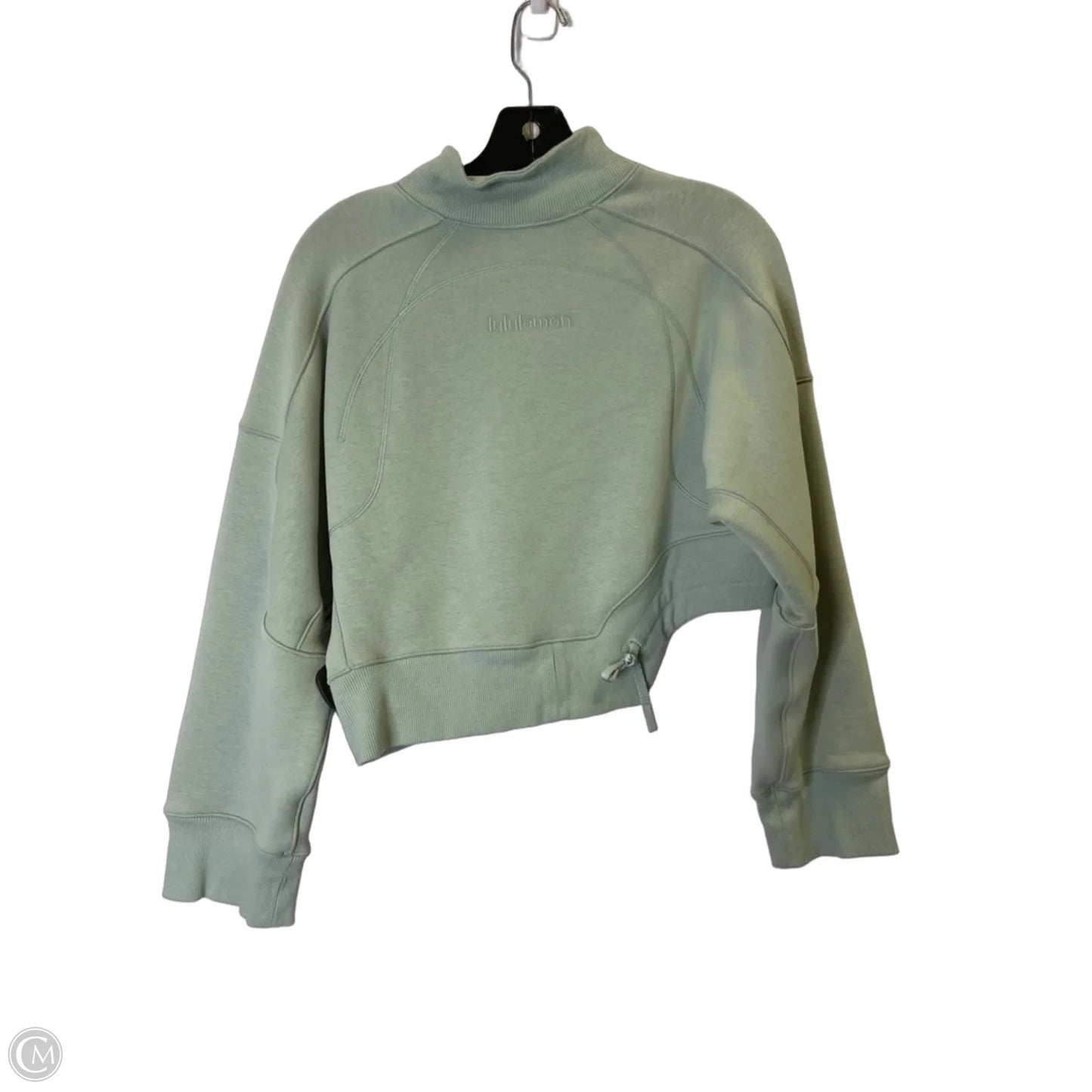 Athletic Sweatshirt Crewneck By Lululemon In Green, Size: Xs