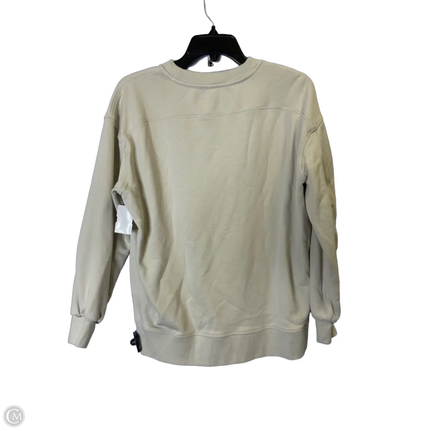 Athletic Sweatshirt Crewneck By Lululemon In Cream, Size: Xs