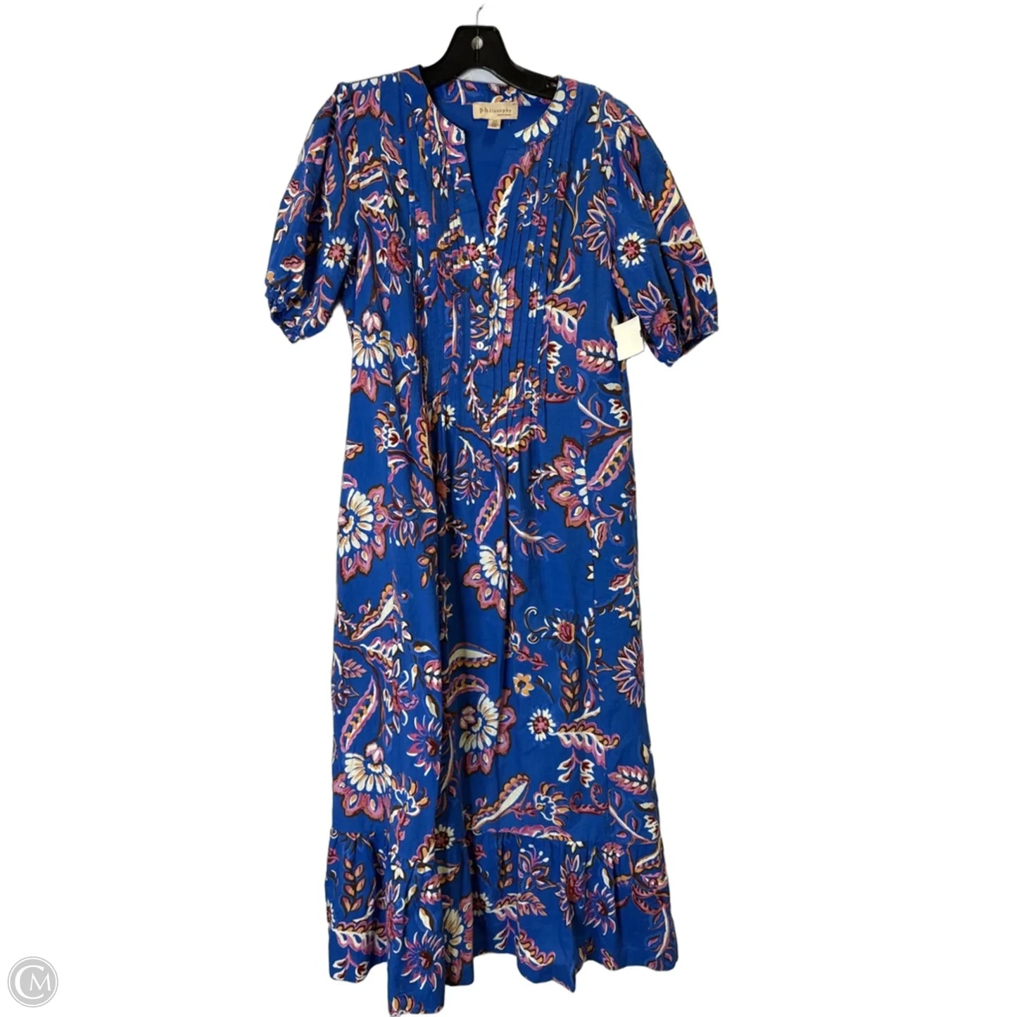 Dress Casual Midi By Philosophy In Blue, Size: S