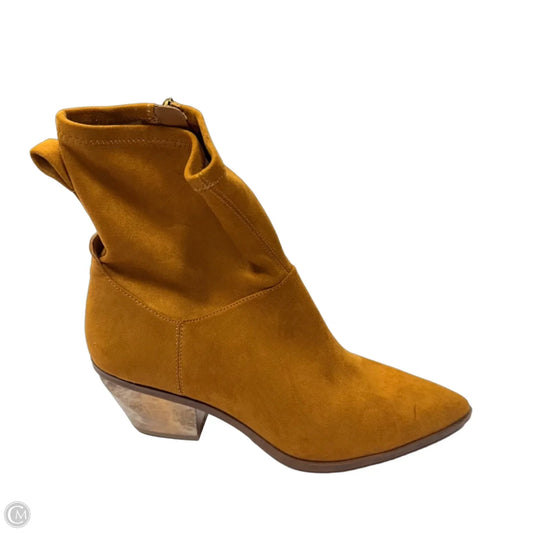 Boots Ankle Flats By Franco Sarto In Brown, Size: 9.5