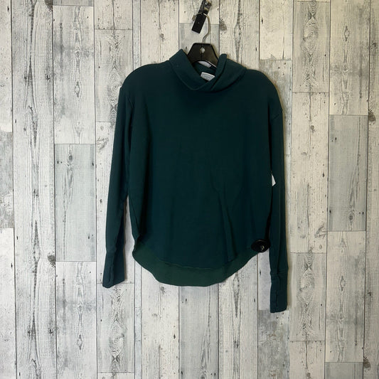 Athletic Top Long Sleeve Collar By Aerie In Green, Size: Xs