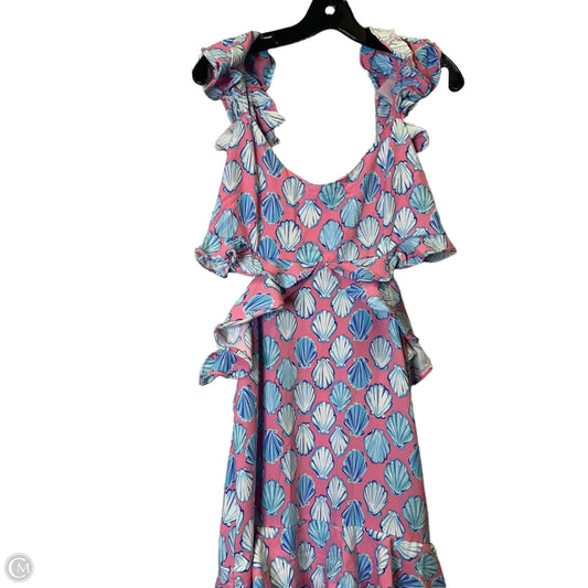 Dress Casual Midi By Simply Southern In Pink, Size: L