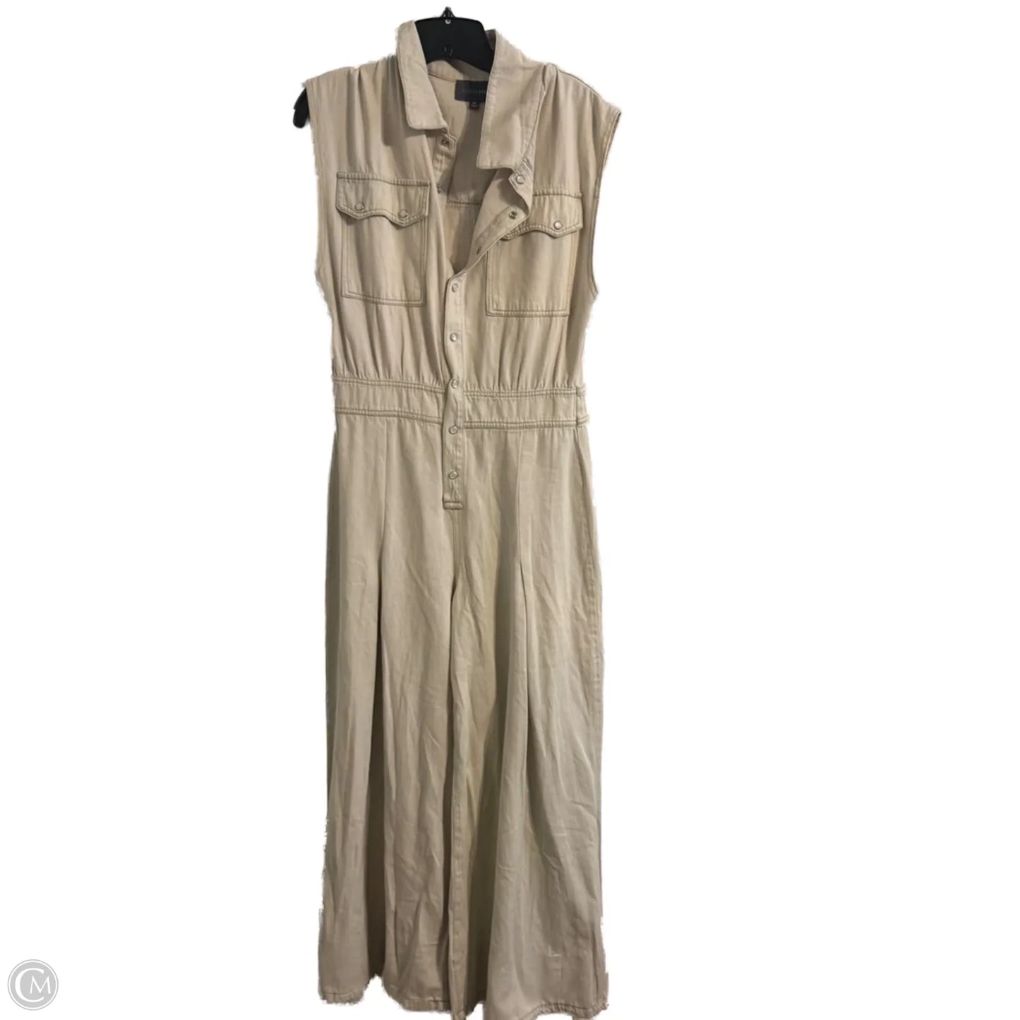 Jumpsuit By Clothes Mentor In Cream, Size: M