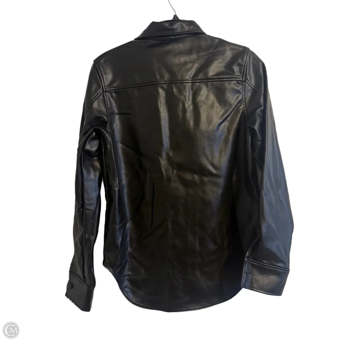 Jacket Shirt By H&m In Black, Size: Xs