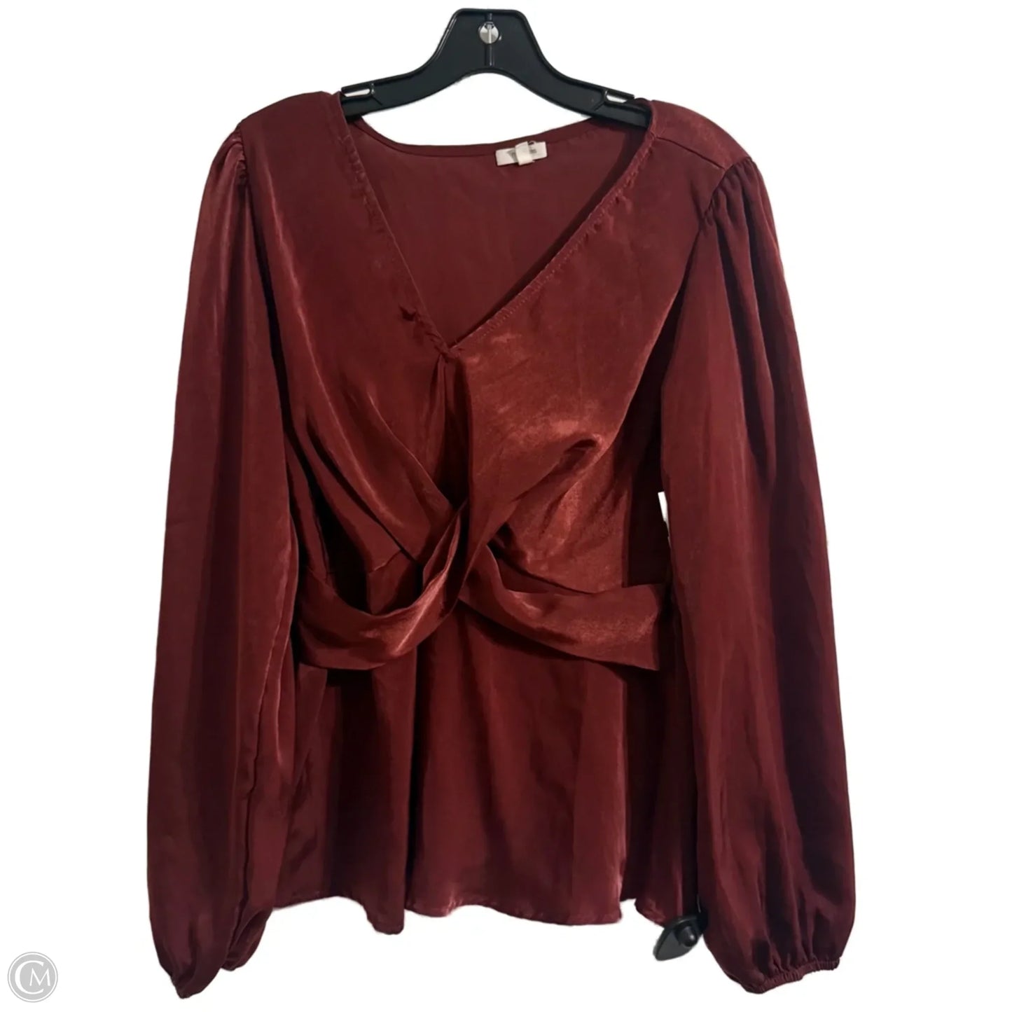 Top Long Sleeve By Maurices In Red, Size: M