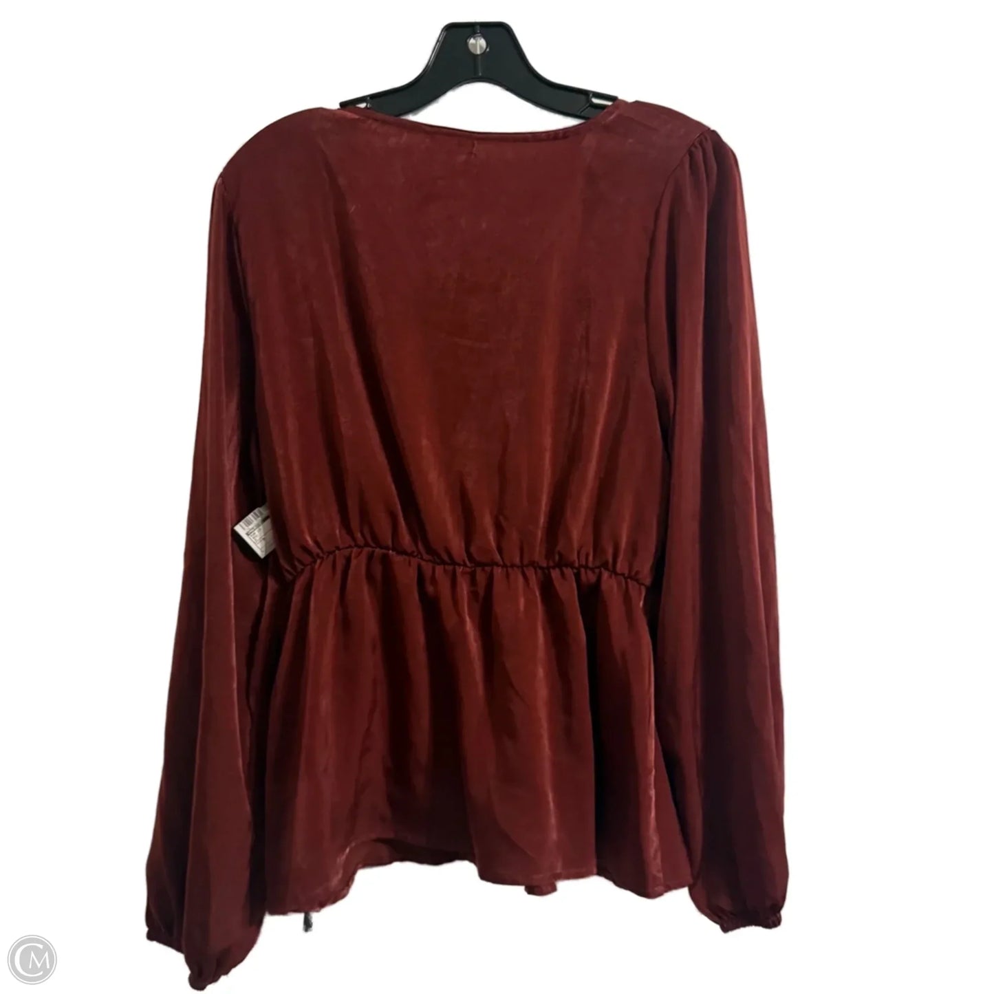 Top Long Sleeve By Maurices In Red, Size: M