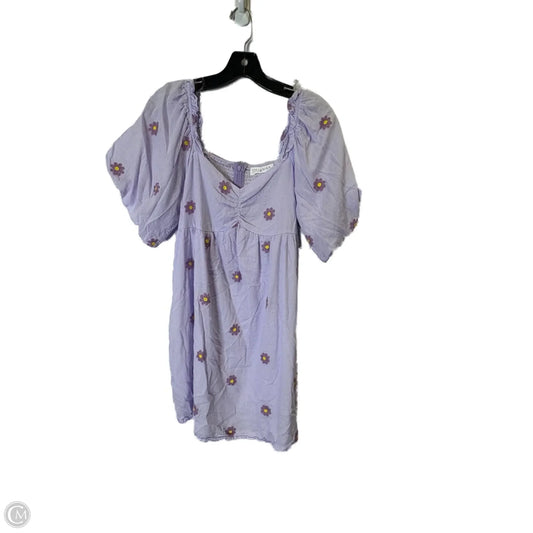 Dress Casual Short By Clothes Mentor In Purple, Size: L