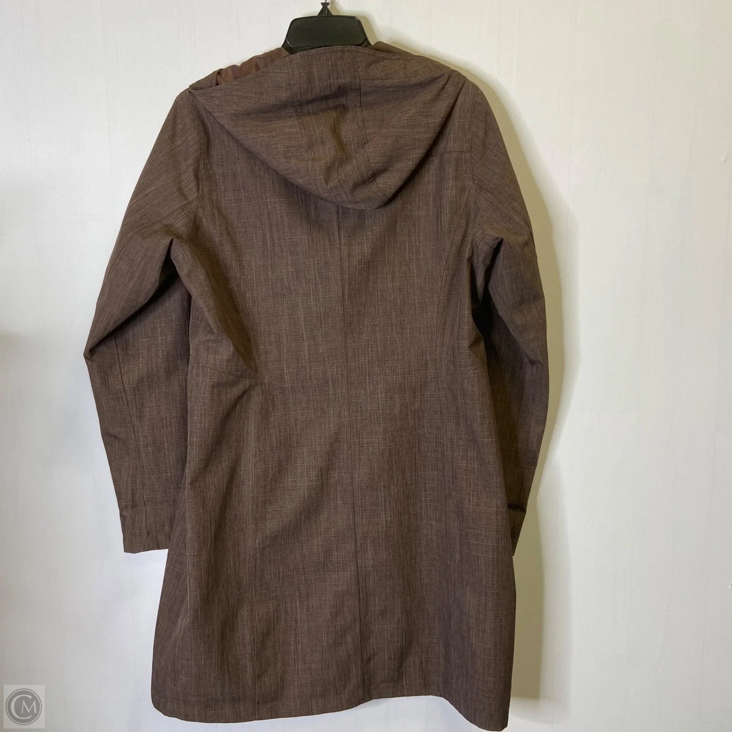 Coat Trench Coat By Eddie Bauer In Purple, Size: M