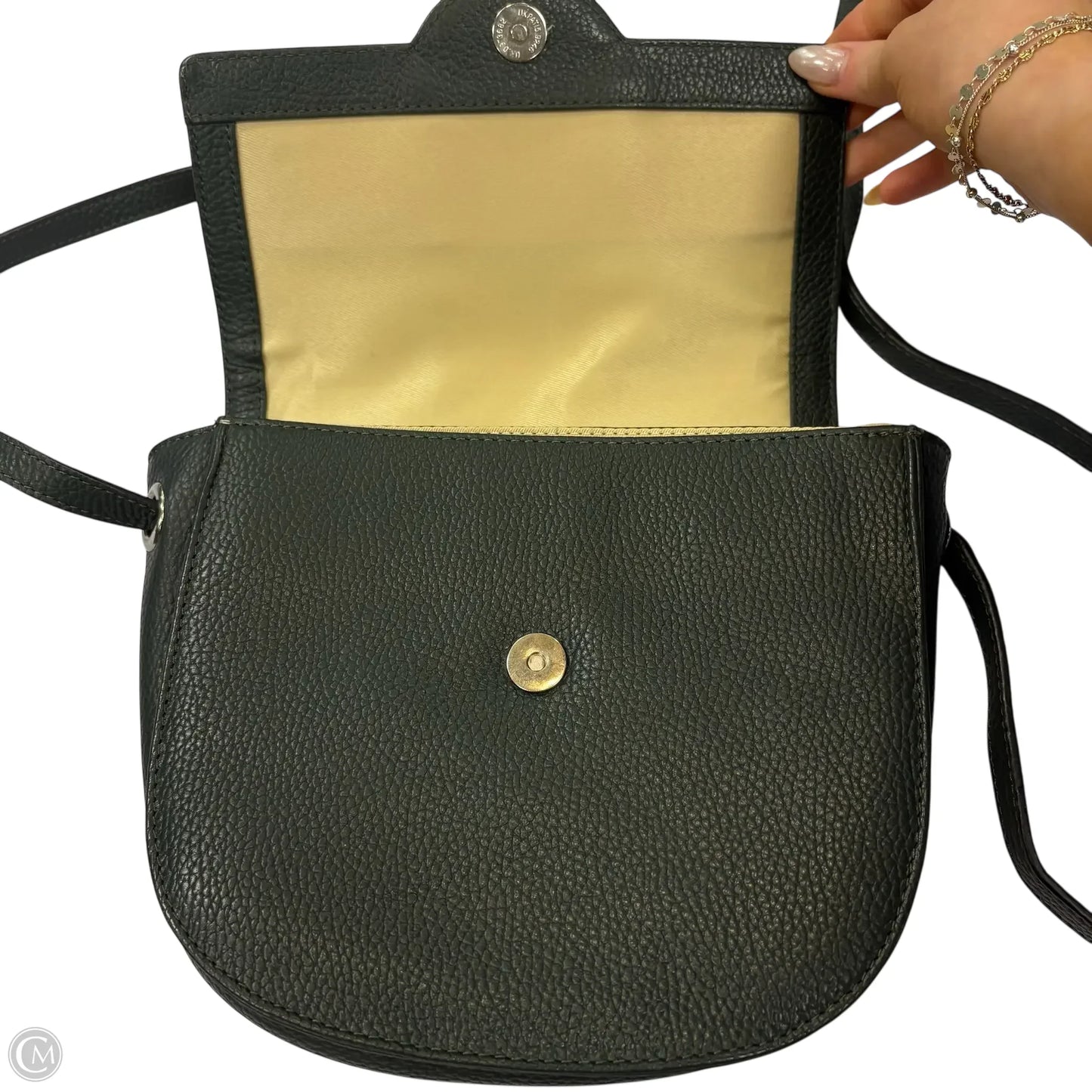 Crossbody Leather By Clothes Mentor, Size: Medium