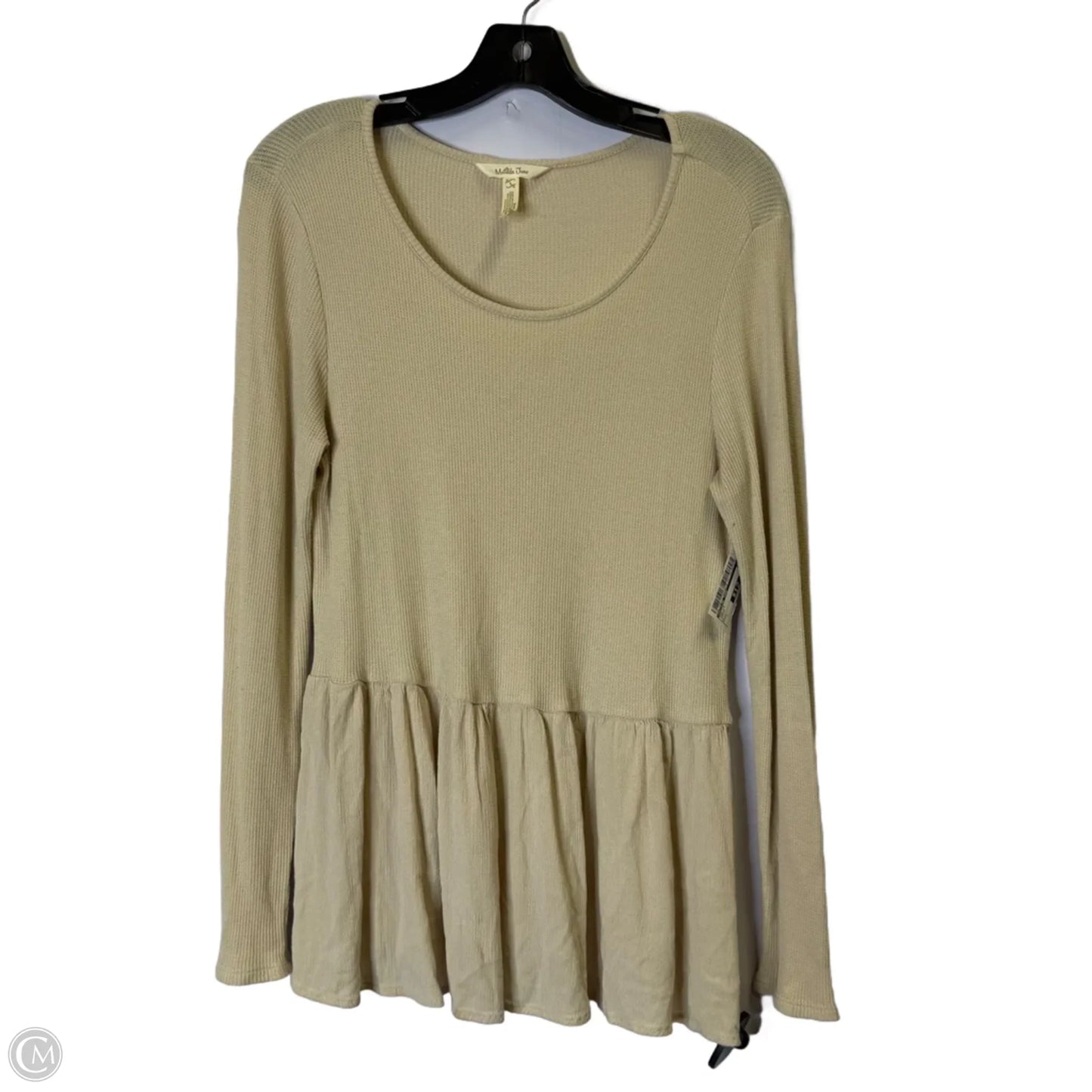 Top Long Sleeve By Matilda Jane In Cream, Size: L