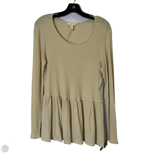 Top Long Sleeve By Matilda Jane In Cream, Size: L