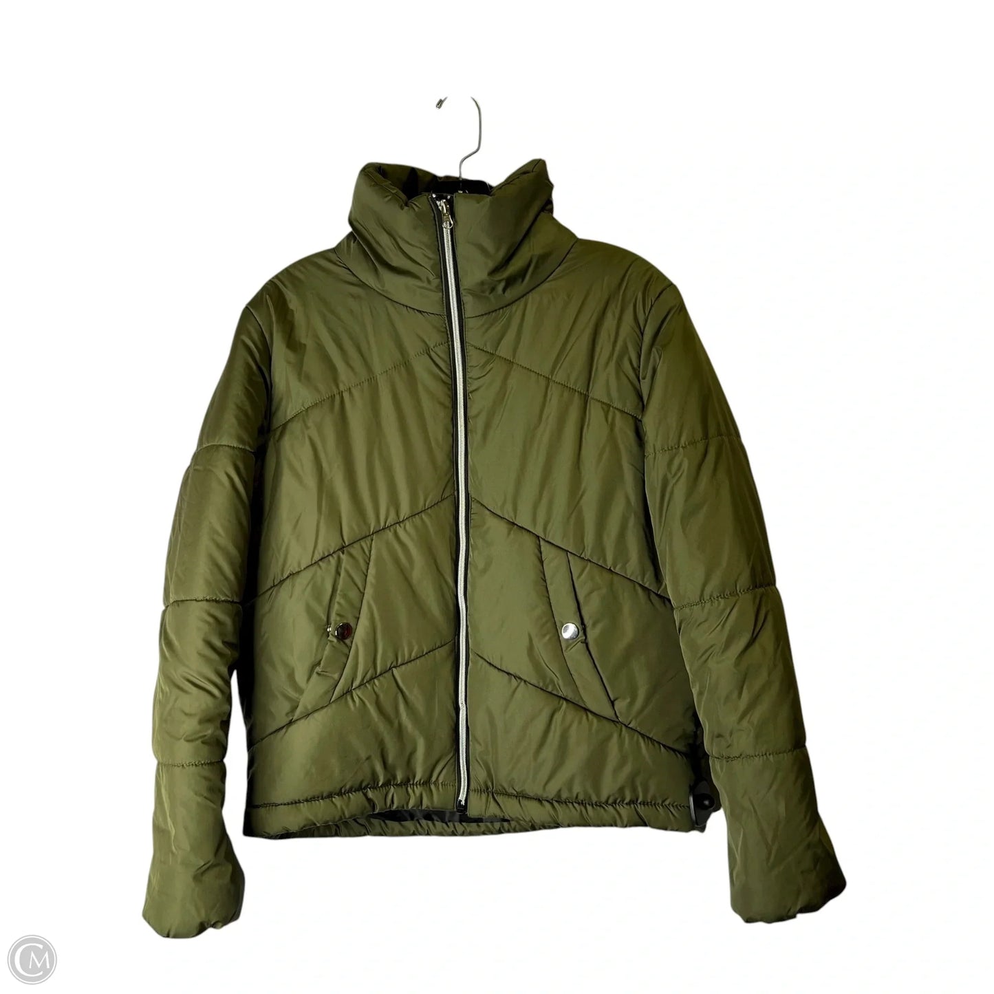 Jacket Puffer & Quilted By Me Jane In Green, Size: M