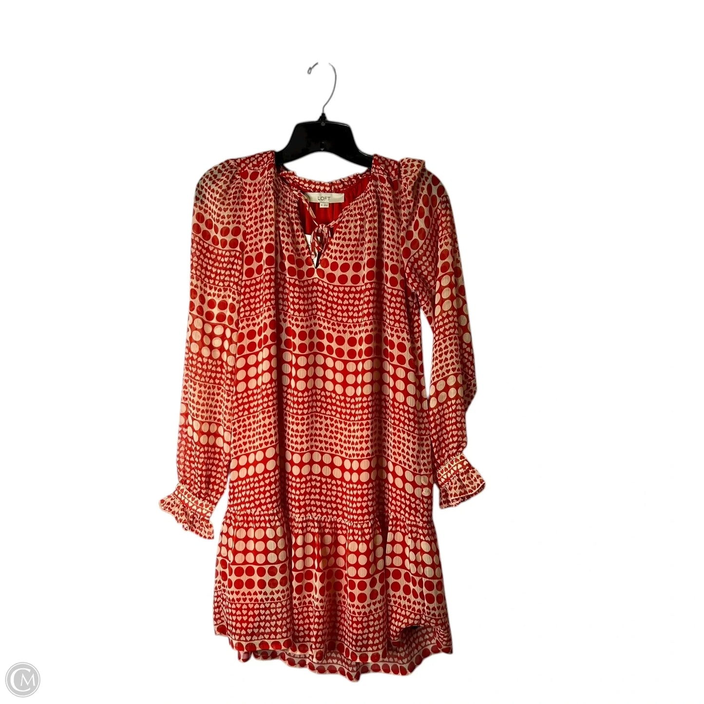 Dress Casual Short By Loft In Red, Size: Xs