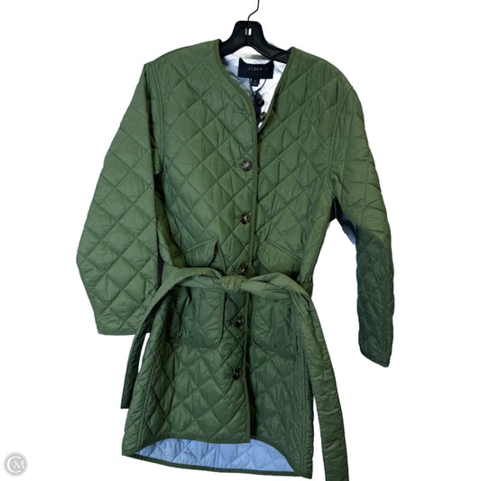 Coat Puffer & Quilted By J. Crew In Green, Size: Xs
