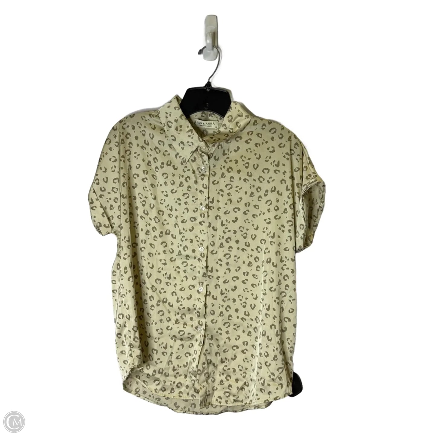 Blouse Short Sleeve By Jon And Anna In Cream, Size: M